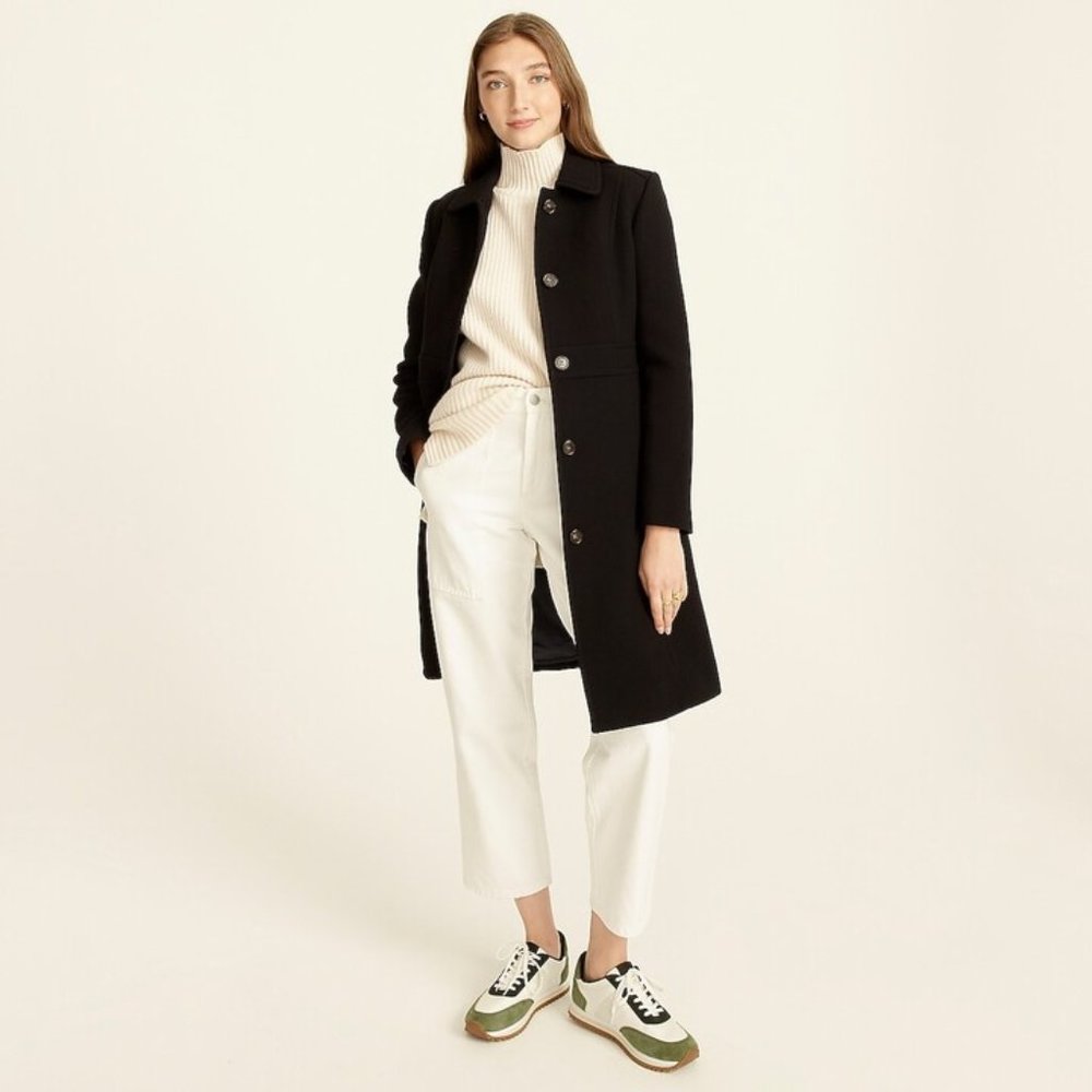 J-Crew Classic lady day coat in Italian double-cloth wool with Thinsulate®
